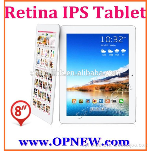 8 inch Quad Core IPS 1280*800 tablet pc Android 4.4 Kitkat Allwinner A33 External 3G Wi-Fi Bluetooth OPNEW